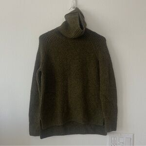 Madewell Olive Green Turtleneck Sweater